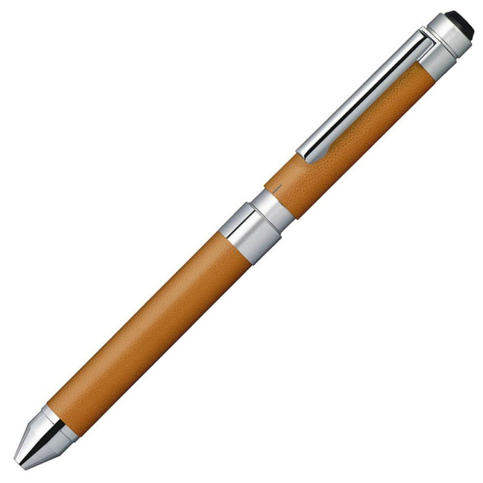 Zebra Shabo X CL5 Multi-Function Pen with Leather Camel Finish SB15-LC