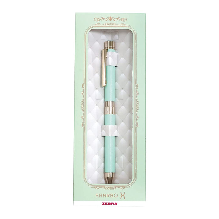 Zebra Shabo X SL6 Multi-Function Pen Mint Green with Leather Gift Set & Refills