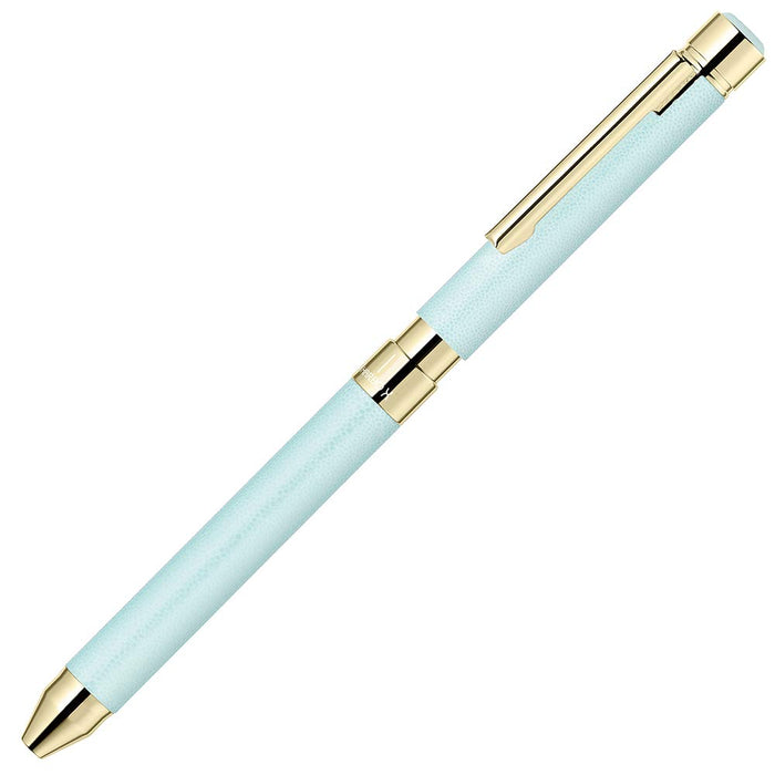 Zebra Shabo X SL6 Multi-Function Pen in Leather Pale Blue SB36-LPB