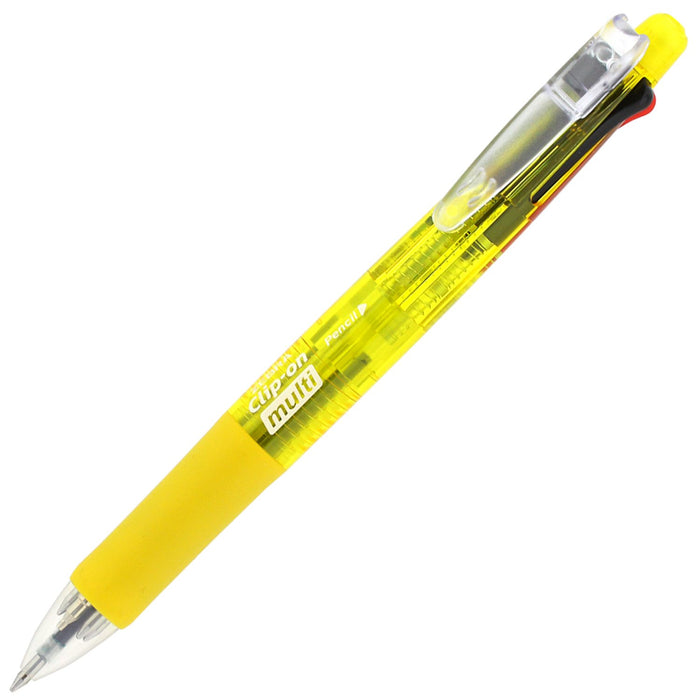 Zebra 4-Color Multifunctional Pen Sharp Clip-On Yellow B4Sa1-Cy