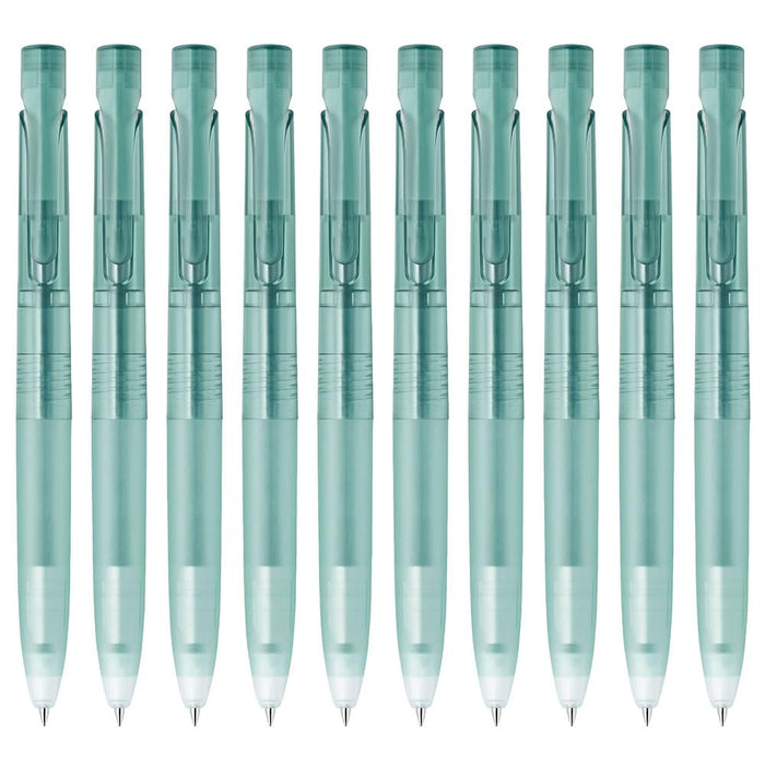 Zebra 0.5mm Ballpoint Pen 10-Pack Oil-Based Black Ink Blen Find Mechanism Lake Blue Axis - B-BAS88-FM2-LBL