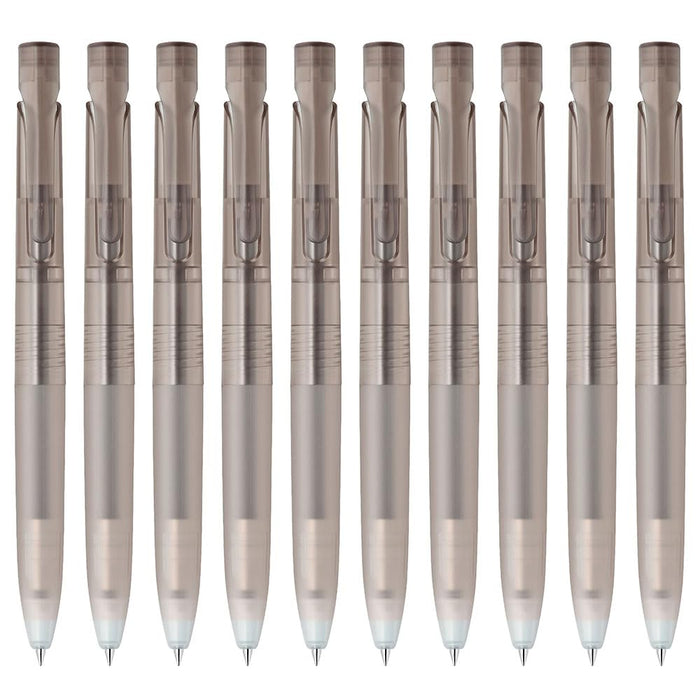 Zebra Oil-Based 0.5mm Ballpoint Pen Chocolate Shaft Black Ink Pack of 10