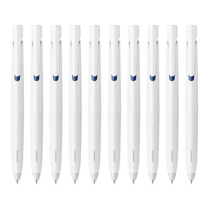 Zebra B-BA88-BL Bren 2.0 | Blue Ink White Barrel 0.7mm Oil-Based Ballpoint Pen - Pack of 10