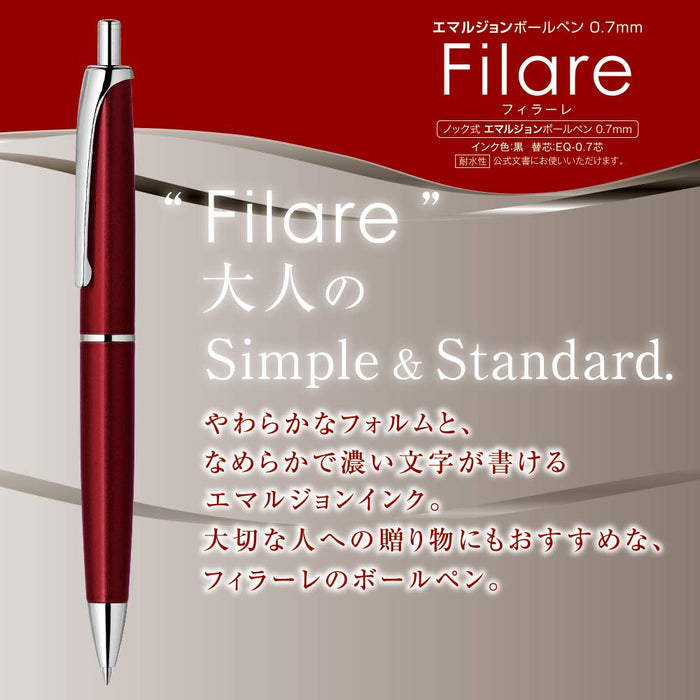 Zebra Fillare Knock Type 0.7 Blue Oil-Based Ballpoint Pen P-Ba70-Bl