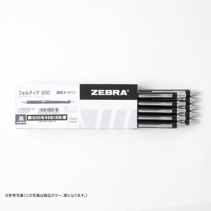 Zebra Fortia 300 Green Oil-Based Ballpoint Pen 10-Piece Set