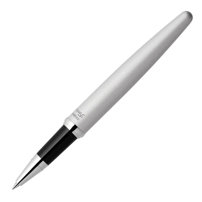 Zebra Fortia ST Cap Silver Ballpoint Pen Oil-Based P-BA91-S - Smooth Writing Office Supply