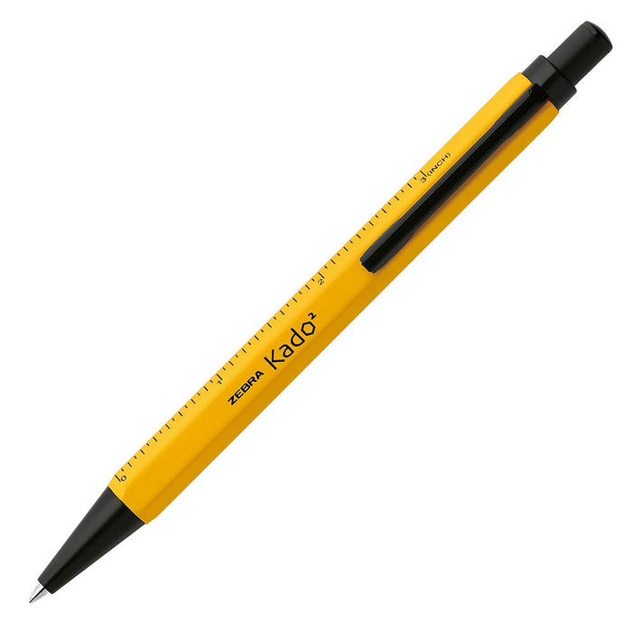 Zebra Kadokado 0.7 Yellow Oil-Based Ballpoint Pen Ba104-Y