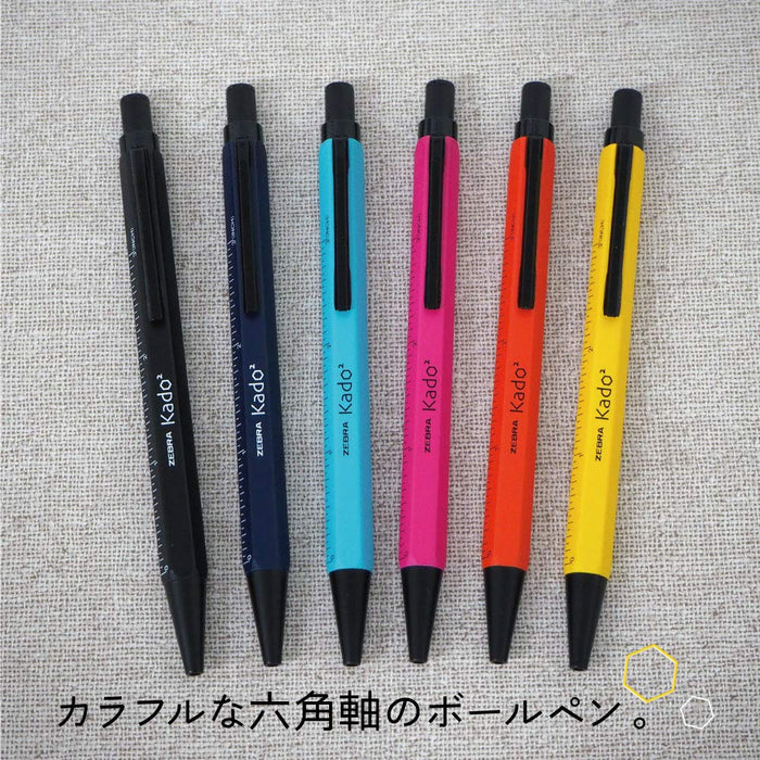 Zebra Kadokado 0.7 Yellow Oil-Based Ballpoint Pen Ba104-Y