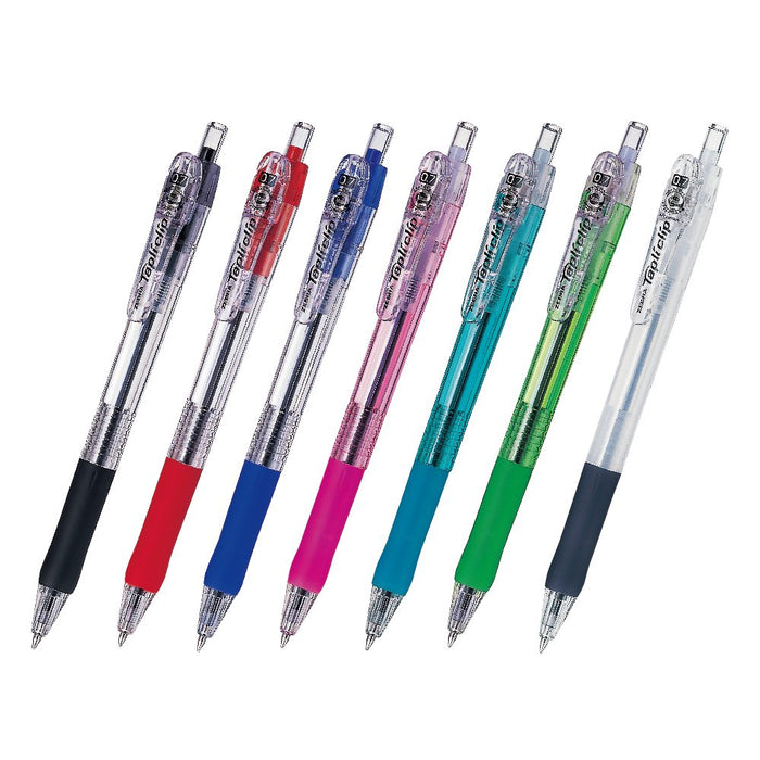 Zebra Tapuri Clip 0.7 Black Oil-Based Ballpoint Pen 5 Pieces Set