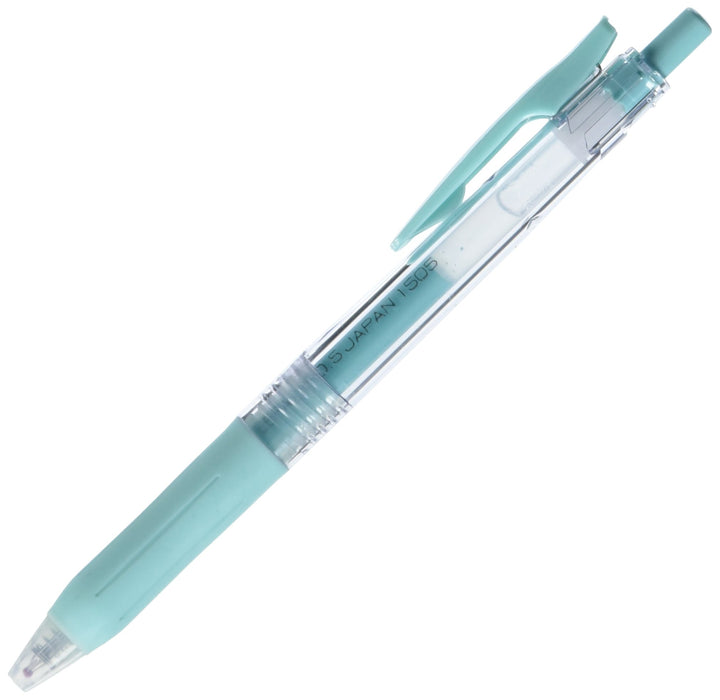 Zebra Sarasa Clip 0.5mm Gel Ballpoint Pen in Milk Blue Green Zebra Brand