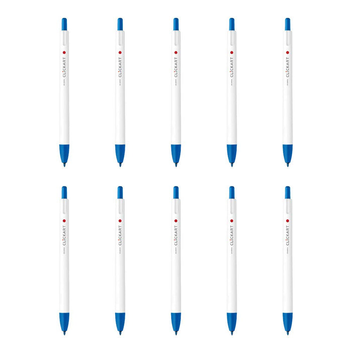 Zebra Clickart Pale Blue Water-Based Pens Pack of 10