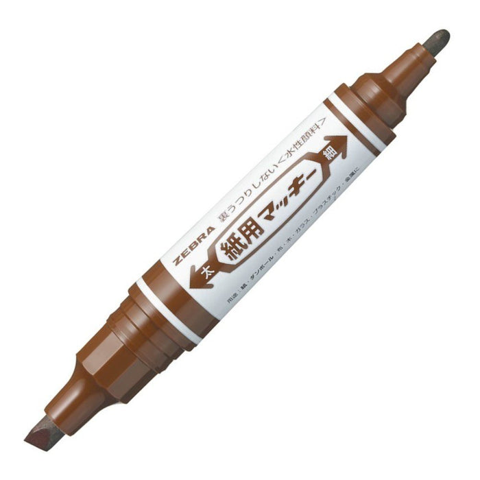 Zebra Mackie Brown Water-Based Pen Pack of 10 B-Wyt5-E Model