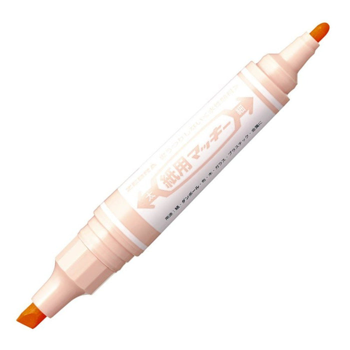 Zebra Water-Based Pale Orange Pens Paper Mackie 10 Pack Model B-Wyt5-Po