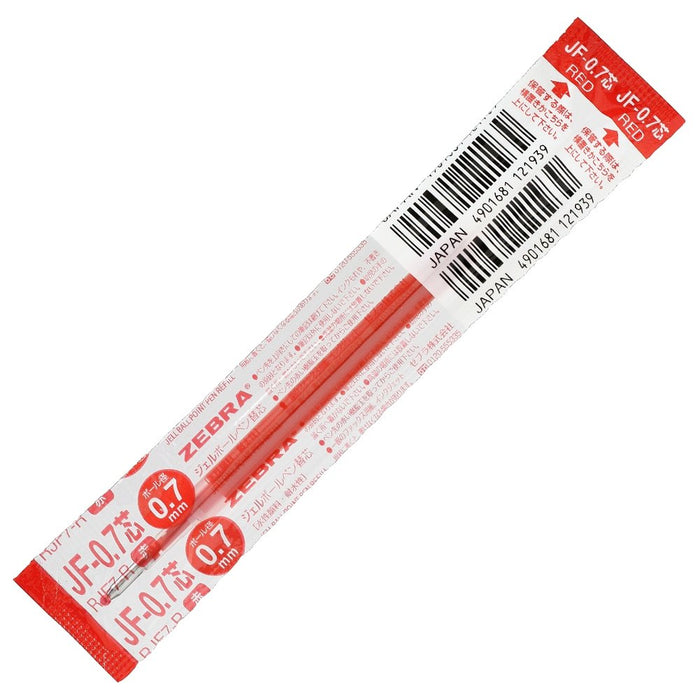 Zebra Sarasa Gel Ballpoint Pen Refill 0.7mm Lead Red Ink Pack of 10