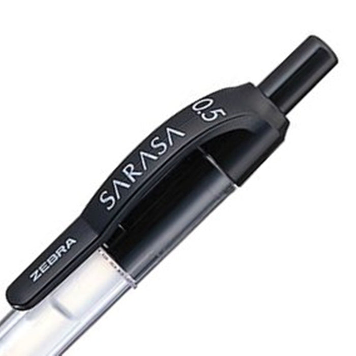 Zebra Sarasa 0.5 Black Gel Ballpoint Pen Pack of 5