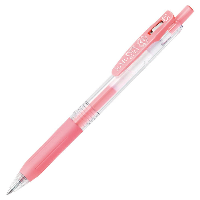 Zebra Sarasa Clip Gel Ballpoint Pens 0.5mm Milk Red 10-Pack