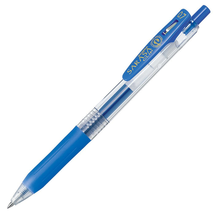 Zebra Sarasa Clip Gel Ballpoint Pen 0.7mm Pale Blue 10-Pack