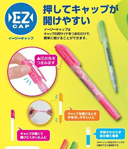 Zebra Optex 2 Ez 10 色荧光笔套装 - Zebra Wkt11-10C