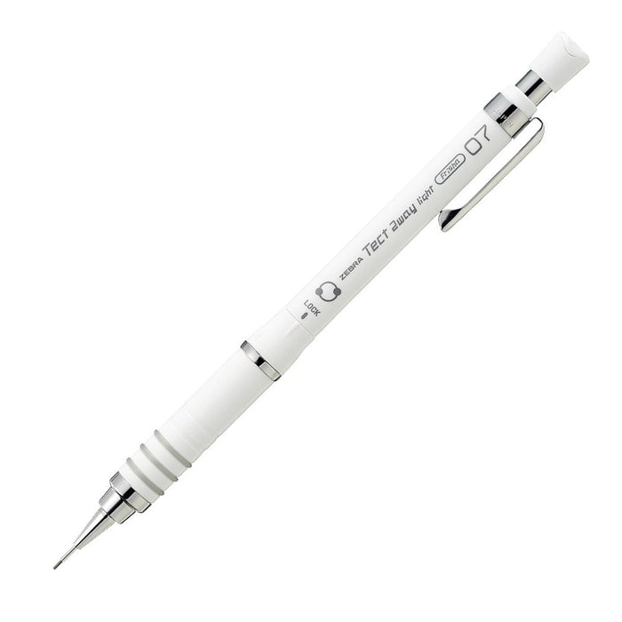 Zebra Tect Two-Way Light Mechanical Pencil 0.7 mm White 10 Pieces Set