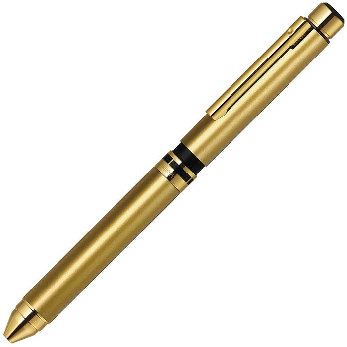 Zebra Shabo X Multi-Function Gold Barrel Pen with Refill Zebra Gold