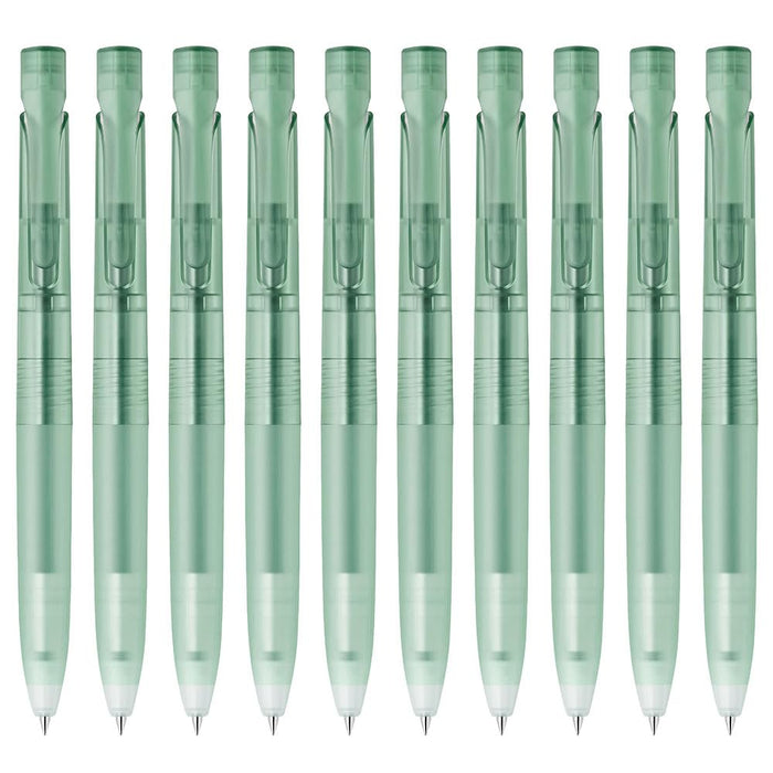 Zebra Oil-Based Black Ink Ballpoint Pen 0.5mm Green Axis 10-Pack