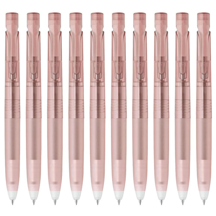 Zebra Oil-Based Black Ink Ballpoint Pen 0.5mm Pink Brown Axis 10-Pack