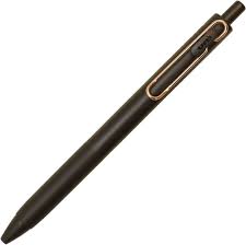 Mitsubishi Pencil Uni-Ball One - Black 0.38mm Gel Ink Ballpoint Pen with Black Shaft