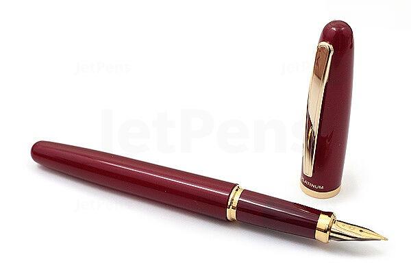 Platinum Brand Balance Red Fountain Pen with Mechanical Pencil Mbn-2000 #10