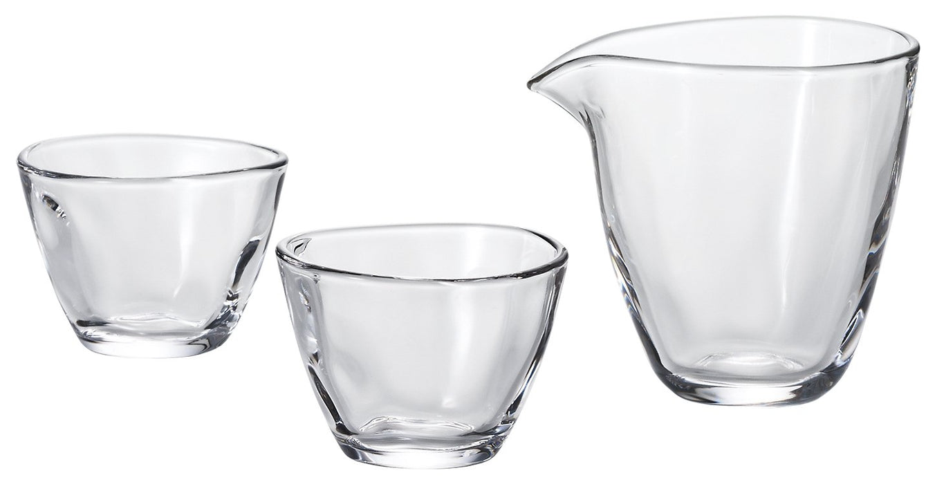 Aderia Japan Sake Set (1 Katakuchi 2 Cups) - Dishwasher Safe S-6202