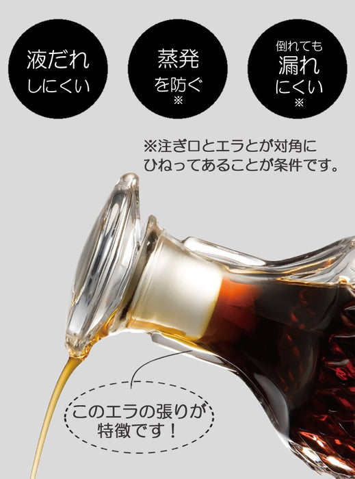 Aderia 日本调味容器套装 - 160ml 酱汁瓶 (3 件装)