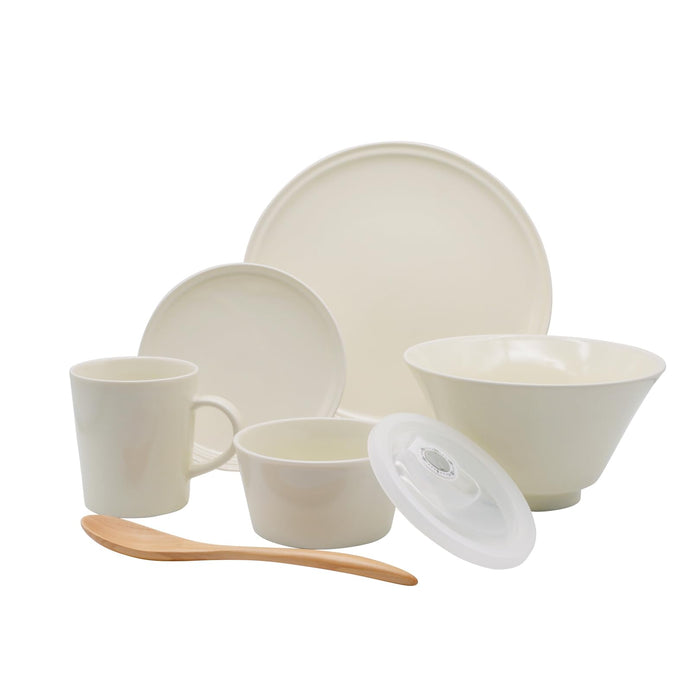 Aito Ciel Tableware Set 6Pc White Dishwasher/Microwave Safe 567-509 Japan