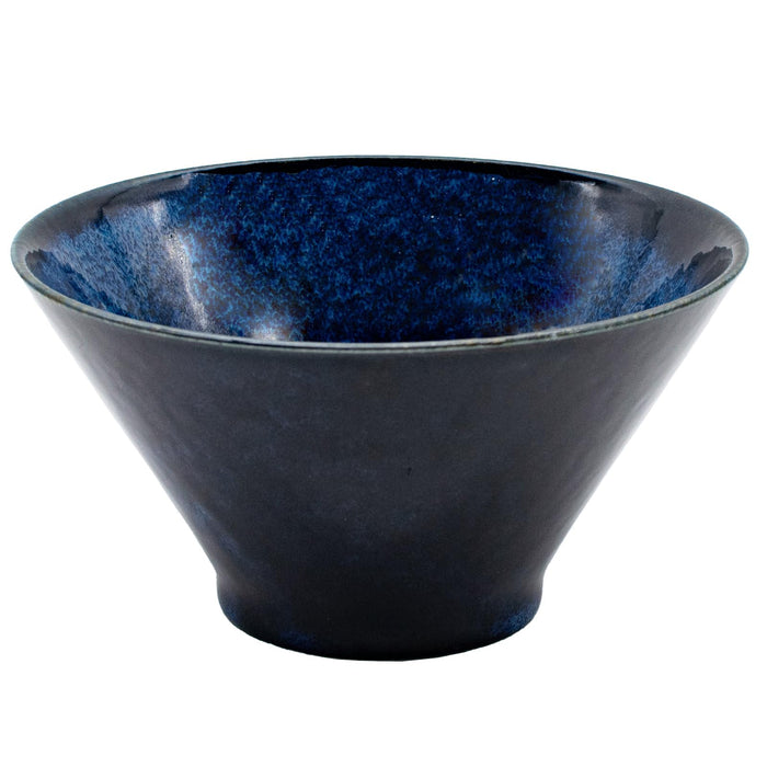 Aito 517317 Navy Minoyaki Rice Bowl Plate Tea Bowl 13x7cm Dishwasher/Microwave Safe