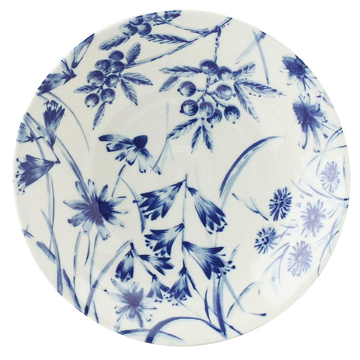 Aito Seisakusho Botanical Curry Pasta Plate 22cm Bellflower Mino Ware Japan 288143