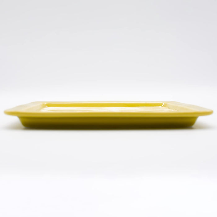 Aito Mino Ware Toast Plate 18cm Yellow Dishwasher/Microwave Safe Japan 262038