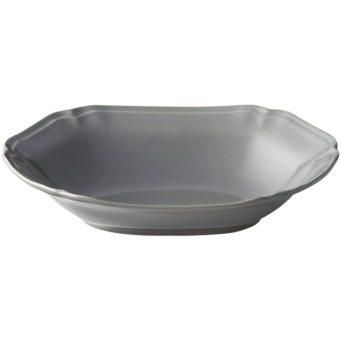 Aito Mino Ware Curry Plate Pasta Plate Oval Bowl 23x16cm Cool Gray Dishwasher/Microwave Safe 111079