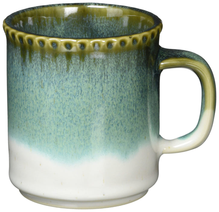 Aito Ridge Mug 330ml Green Mino Ware Japan 266427