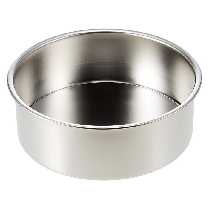 Akagawa Kibutsu 12cm Stainless Steel Round Cake Pan - Removable Bottom