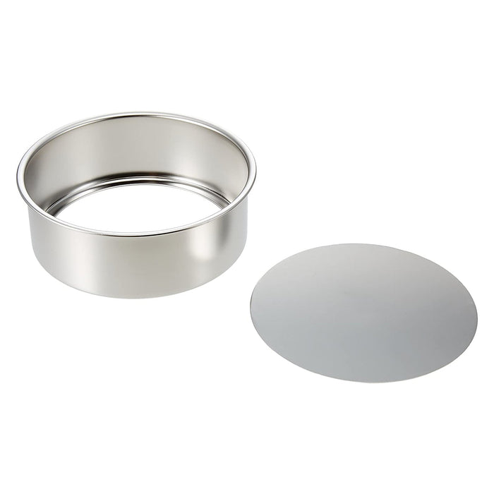 Akagawa Kibutsu 15cm Stainless Steel Round Cake Pan - Removable Bottom