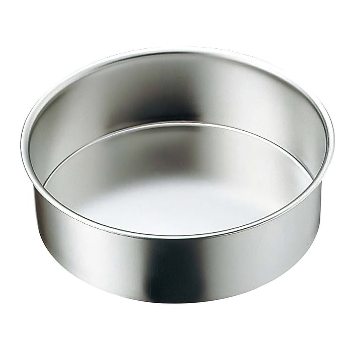 Akagawa Stainless Steel Round Cake Pan - Durable and Versatile Baking Essential