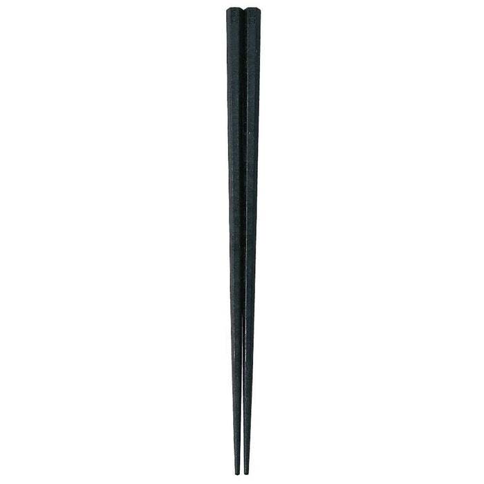 Akebono Black Hexagonal Chopsticks 21Cm - Antibacterial from Japan