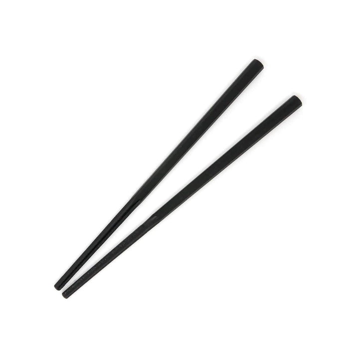 Akebono 21Cm Black Decagonal Non-Slip Noodle Chopsticks - Japanese Kitchen Essential