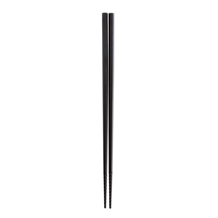 Akebono Black Hex Tornado Line Chopsticks - Premium Serving Utensils