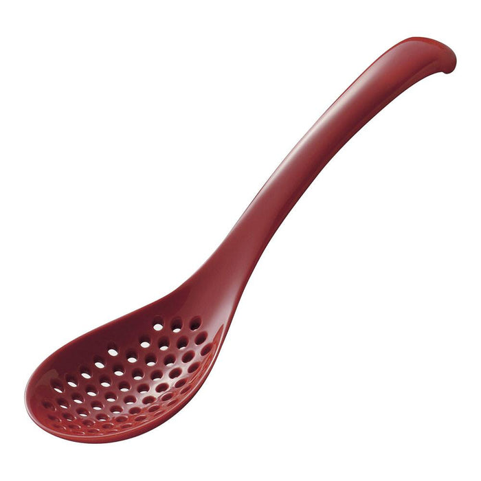 Akebono Multi Use Perforated Spoon Red - Versatile Kitchen Tool