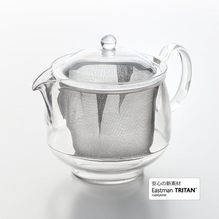 Akebono Sangyo Teapot 730ml Tritan Resin Clear Steel Mesh TW-3723 Japan