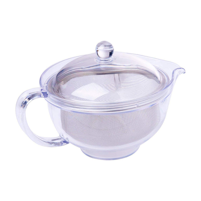 Akebono Sangyo TW-3721 280Ml Steel Mesh Teapot Plastic Transparent Easy Pour Strainer