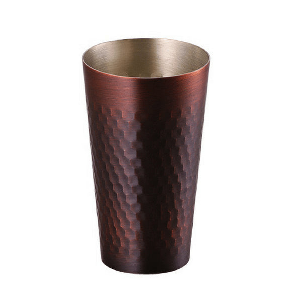 Asahi Copper Cooler Glass - 330ml Bronze Finish