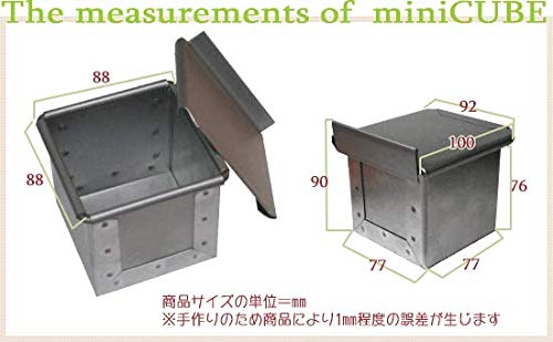 Asai Store Japan Altite Bread Mold Mini Cube with Silver Lid