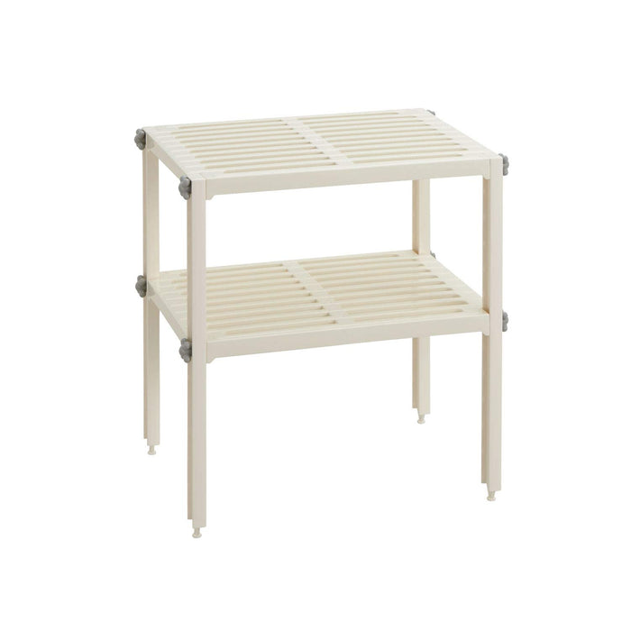 Belca 2-Tier Kitchen Storage Rack - White, 37X30X40Cm, Made In Japan