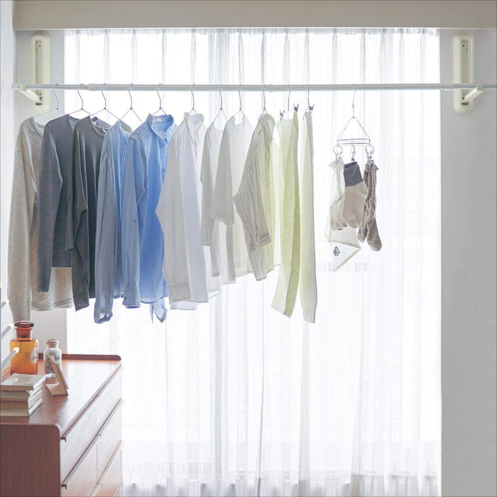 Belle Maison Indoor Wall-Mounted Clothesline & Drying Rack