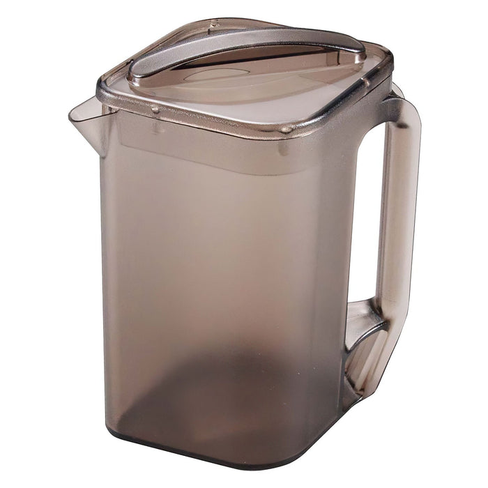 Premium 2.1L Brown Plastic Square Water Pitcher by Benkei